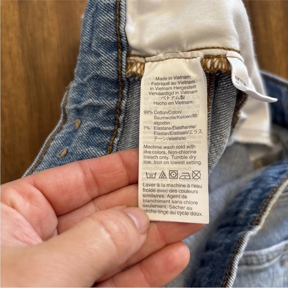 Madewell Jeans Womens Size 32 The Perfect Vintage Jean Distressed Blue - Picture 11 of 11